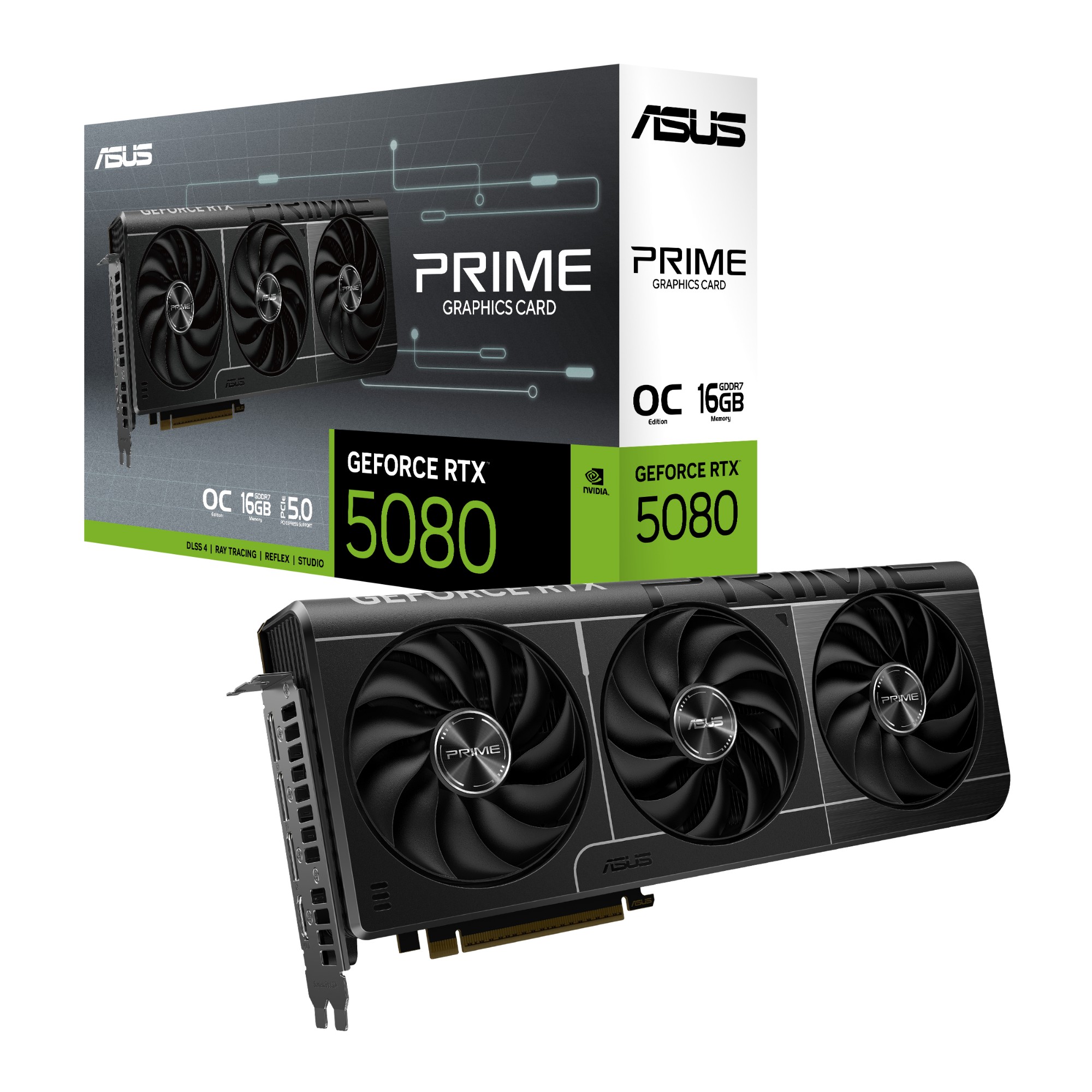 ASUS GeForce RTX 5080 Prime EVO 16GB OC Graphics Card - Black