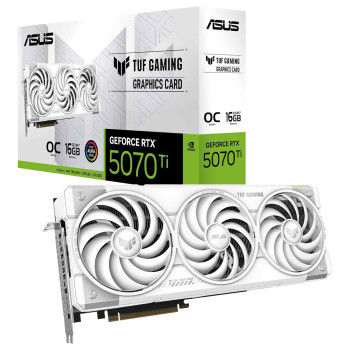 ASUS Geforce RTX 5070 Ti TUF GAMING 16GB OC Graphics Card - White