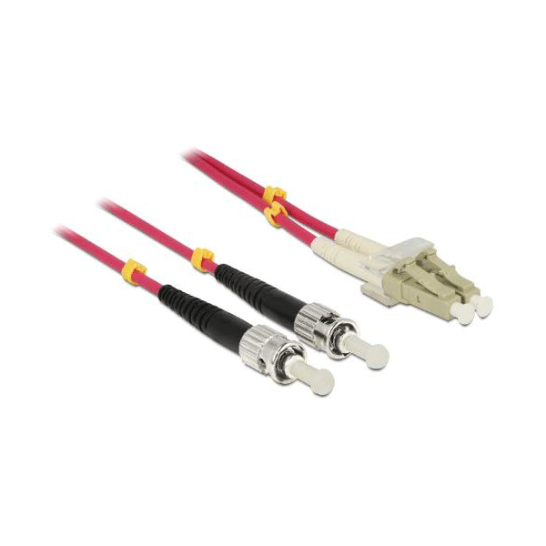 DeLOCK Cable 5 meter LWL LC/ST 50/125 Micrometer OM4 Fiberglass Halogen Free