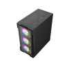 Bolt Black RGB Tempered Glass Micro ATX Gaming Case - Black