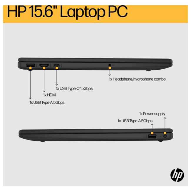 HP 15-fc0038na AMD Ryzen 3 7320U 8GB LPDDR5-SDRAM 256GB SSD 15.6" Full HD Windows 11 Home Laptop