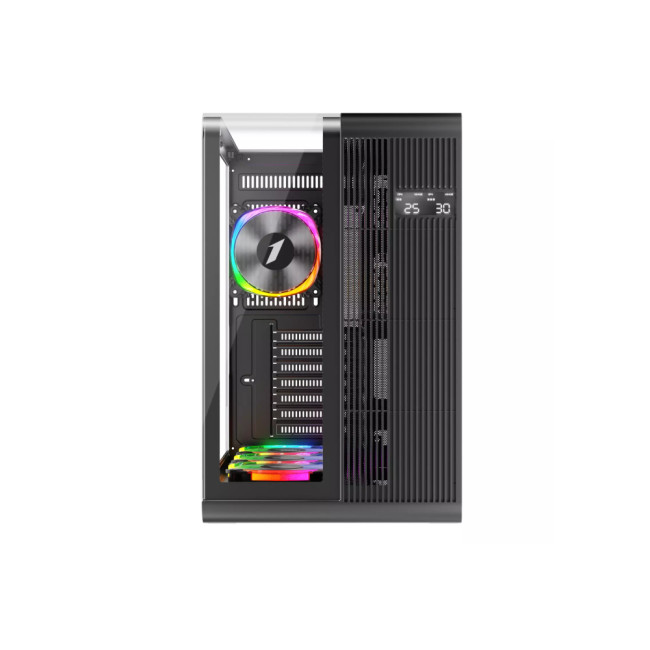 1st Player RT7 BK Tempared Glass Mid Tower Gaming PC Case with 4 x RGB Fans