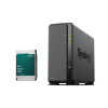 Synology DS124 1-Bay NAS Enclosure (1GB RAM) - 12TB HDD Included Bundle