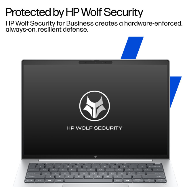 HP EliteBook 8 G1i Next Gen AI Wolf Pro Security Edition Copilot+ Intel Core Ultra 5 228V 32GB RAM 512GB SSD 16" WUXGA Windows 11 Pro Silver Business Laptop