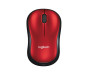Logitech M185 Mouse Ambidextrous RF Wireless Optical 1000 DPI Resolution - RED