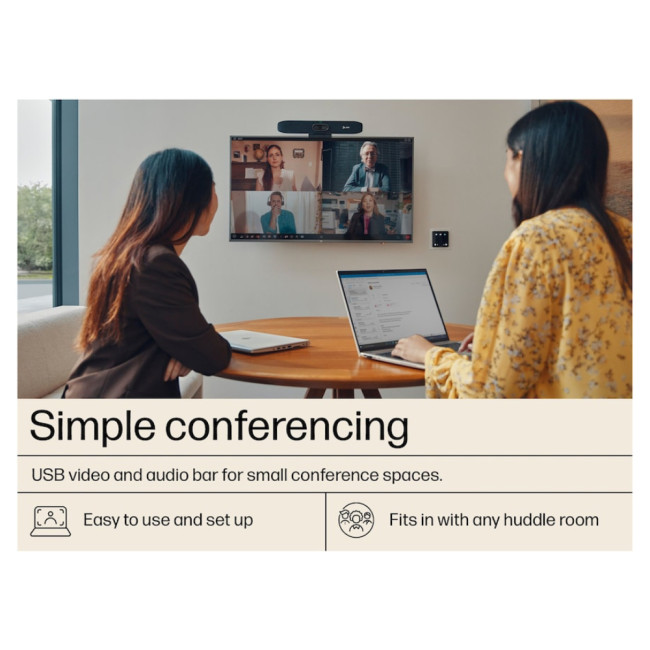 Poly Studio R30 5x Zoom USB Video Bar Grey - 842D2AA#ABU