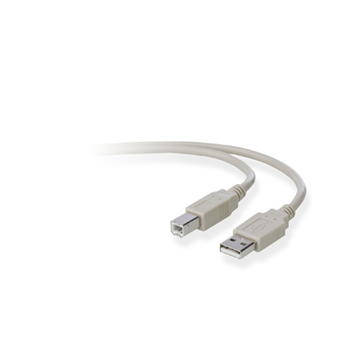 Belkin USB A/B 3m USB Cable USB 2.0 USB B, Male/Male, Grey