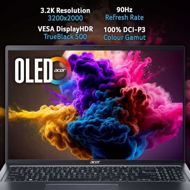 Acer Swift Go 16 laptop Intel Core Ultra 7 155H 16GB RAM 1.02TB SSD 16" Windows 11 Home Laptop