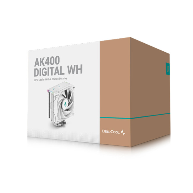 DeepCool AK400 Digital WH Fluid Dynamic Bearing CPU Air Coolers - White
