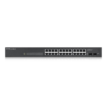 Zyxel GS1900-24-GB0102F 52 Gbit/s Rack Mountable Managed 24 x Gigabit Ethernet RJ45+SFP Ports Network Switch