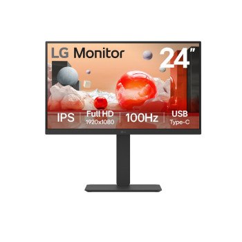 LG 24BA650-B.AEK 23.8" IPS Full HD 100 Hz Height Adjustable Built in Speakers USB-C Monitor