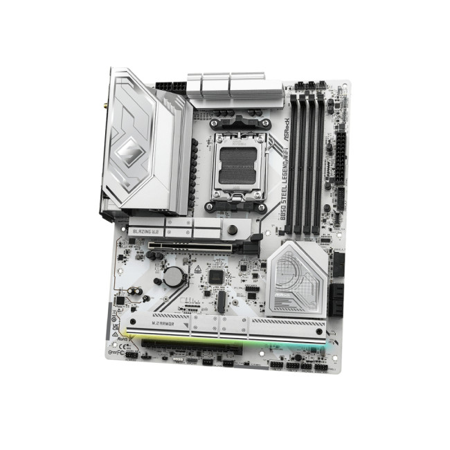 Asrock B850 Steel Legend WiFi  ATX AMD Socket AM5 Motherboard - White