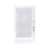 1st Player Go6-WH-4FS1 Tempered Glass Mid Tower Gaming Case - White with RGB Fans