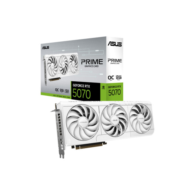 ASUS Geforce RTX 5070 Prime 12GB OC Graphics Card White