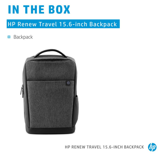 HP 2Z8A3AA Renew Travel 15.6 Inch Laptop Backpack - Grey