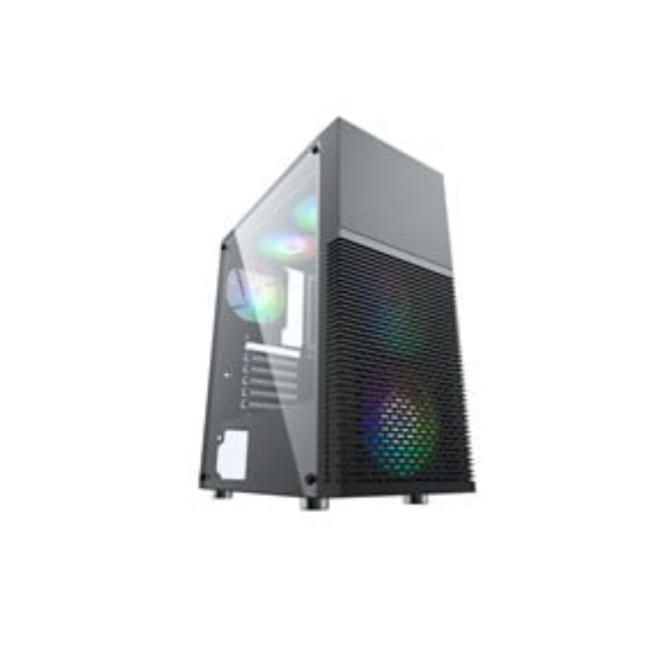 AvP X7 ATX Micro ATX Tempared Glass Black PC Case