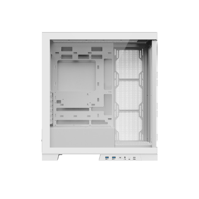 CiT Pro Diamond XR Tempered Glass Mid Tower Gaming PC Case - White