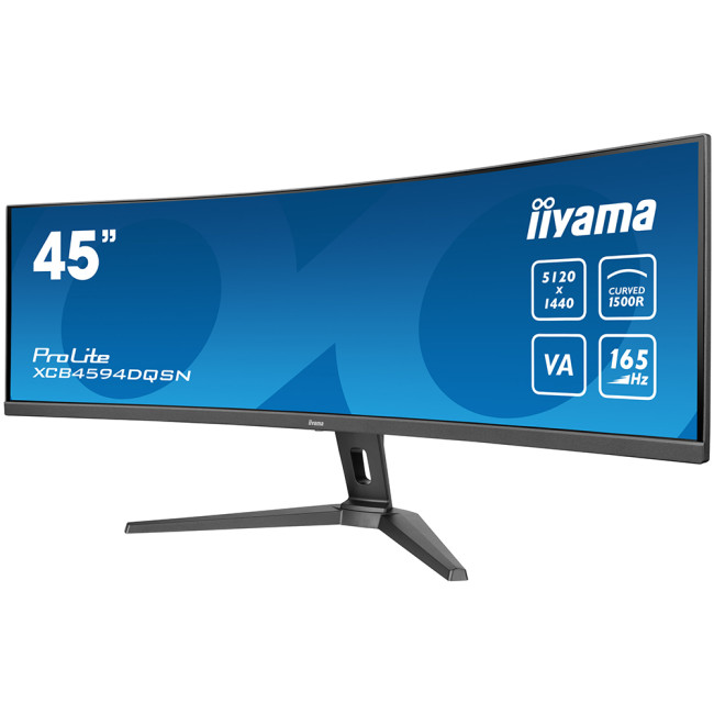 iiyama XCB4594DQSN-B145 inch 5120 x 1440 Dual QHD VA 165 Hz 0.8 ms Curved Gaming Monitor