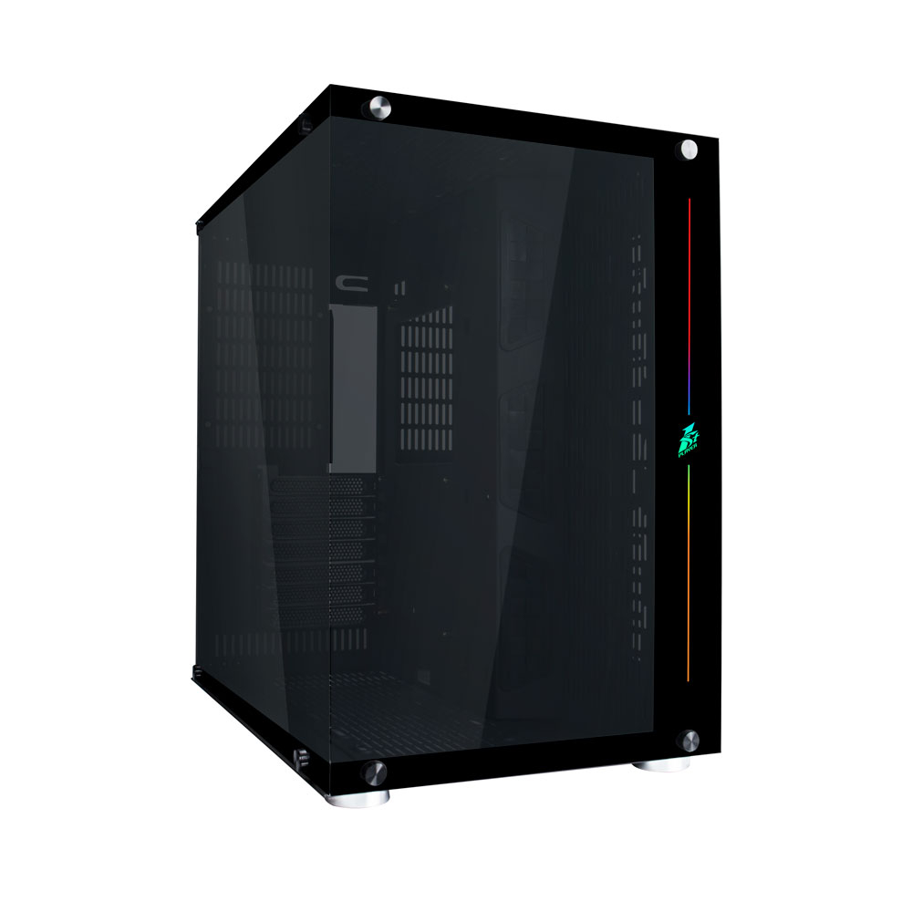 1St Player Black Sp8 Atx Micro Atx Tempared Glass Pc Case
