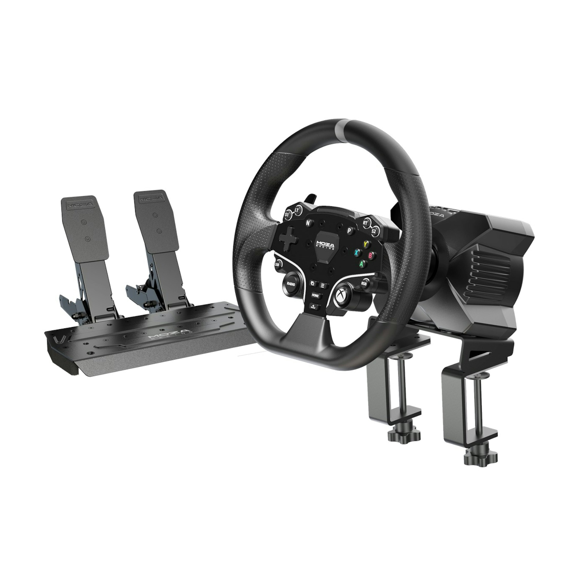 Moza Black Racing Rs074 R3 Racing Wheel And Pedals Bundle For Pc