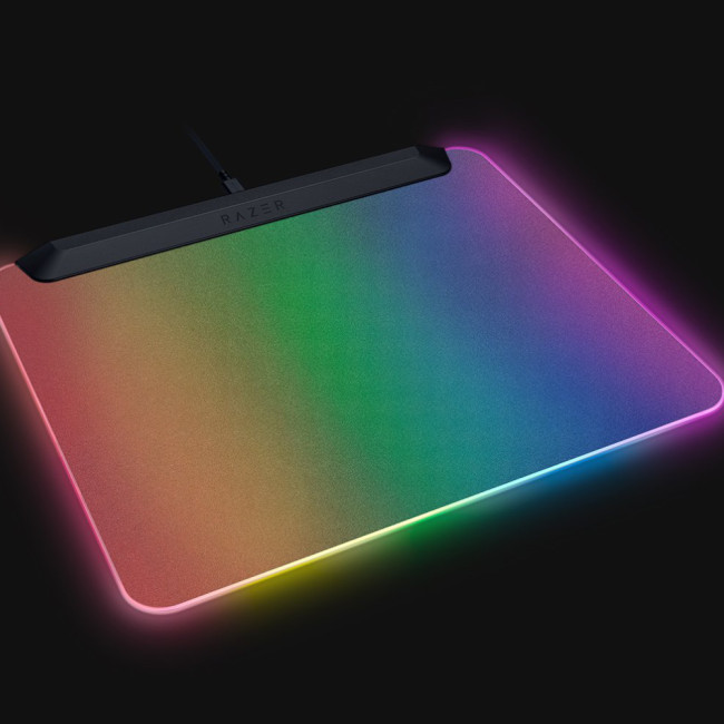 Razer Firefly V2 Pro Fully Illuminated RGB Gaming Mouse Mat Medium - Black