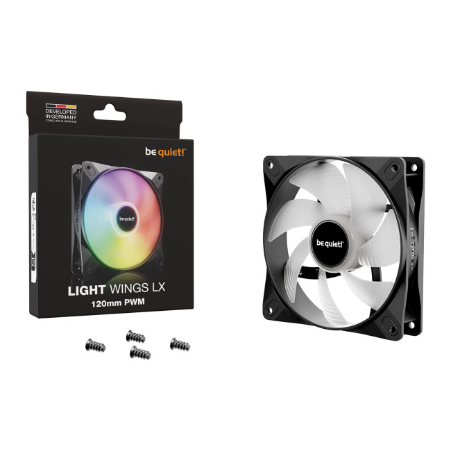 be quiet! Light Wings LX 120mm ARGB PWM Case Fan - Black