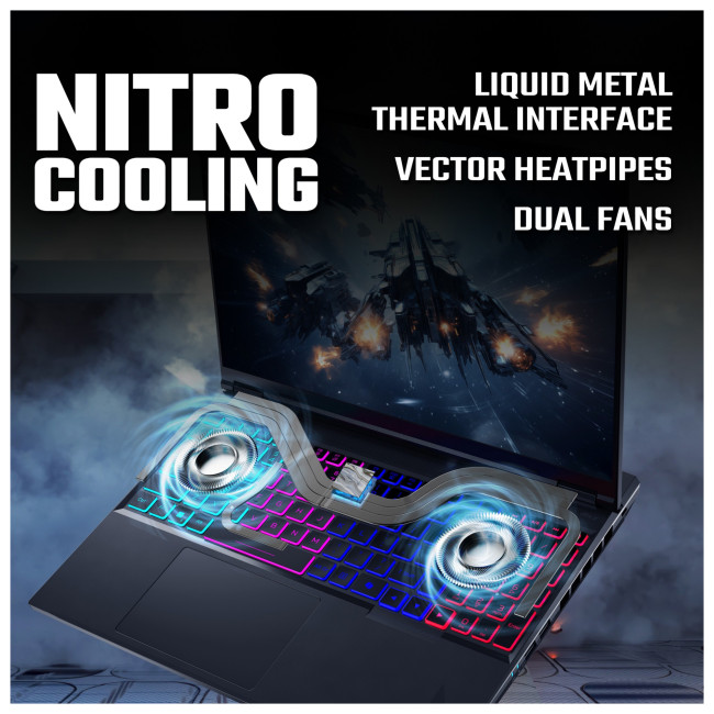 Acer Nitro 16 AI AMD AN16-61-R56X NH.QZTEK.003 AMD Ryzen AI 7 350 16GB RAM 1TB SSD RTX 5070Ti 16" WQXGA Windows 11 Home Gaming Laptop