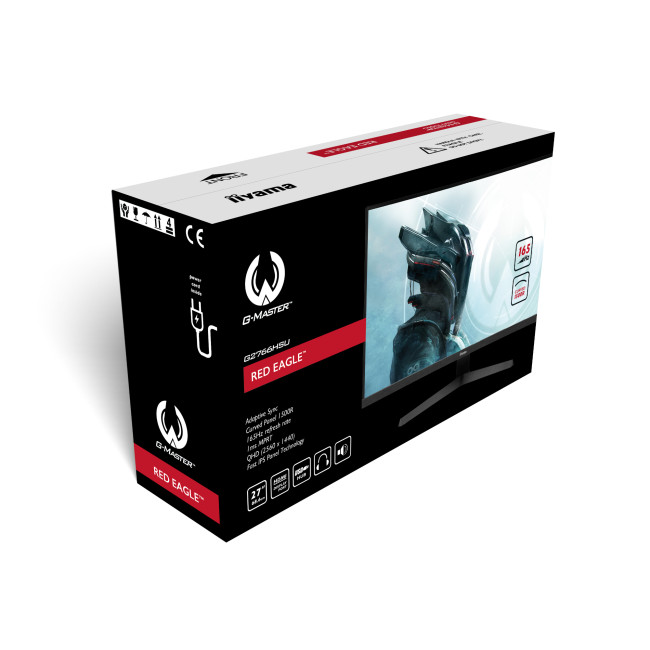 iiyama G-Master G2766HSU 27" Curved Full HD 165Hz 1ms Freesync Premium Gaming Monitor