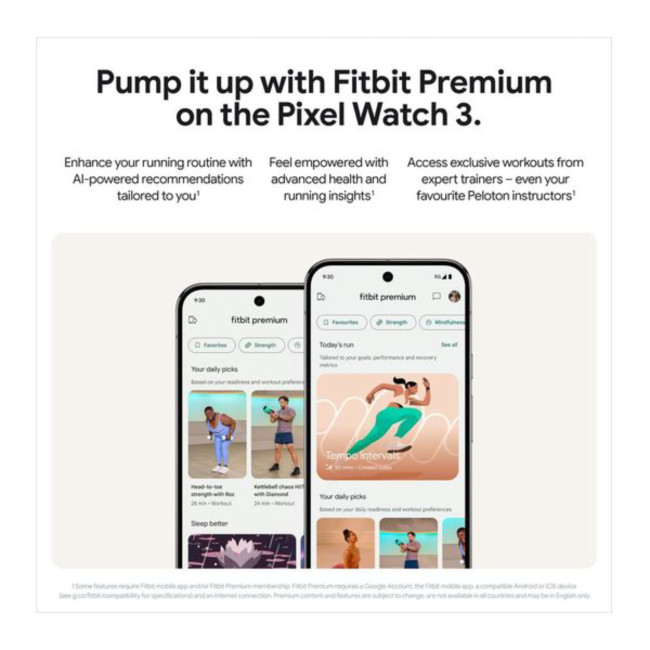 Google Pixel Watch 3 41mm Qualcomm Cortex M33 32GB WiFi Smartwatch with Band - Hazel