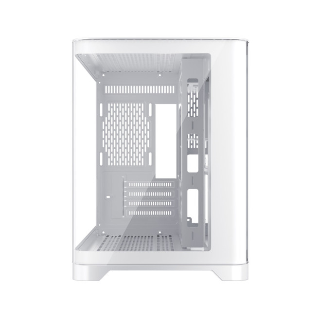 1st Player UV6 Tempered Glass Micro ATX Gaming Case - White