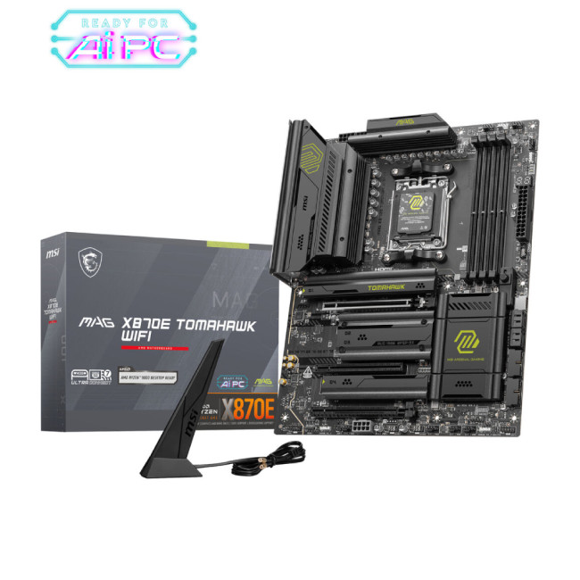 MSI MAG X870E Tomahawk WiFi AM5 DDR5 PCIe 5.0 ATX Motherboard