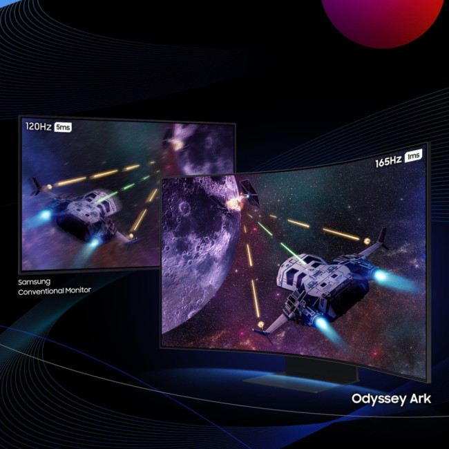 Samsung Odyssey LS55CG970NU 55" 3840 x 2160 4K Ultra HD VA LED 165 Hz 1 ms Curved Monitor