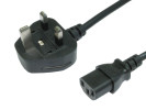 Target Kettle Lead Power Cable UK 3-pin Plug, PVC Connectors, IEC 13 Socket 5Amp