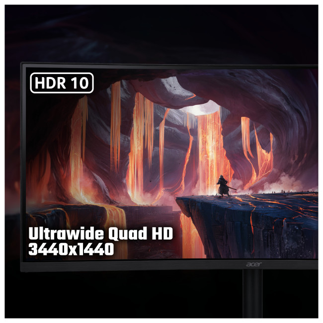 Acer Nitro XV345CURX0 34" Curved UWQHD 200Hz FreeSync Premium Gaming Monitor