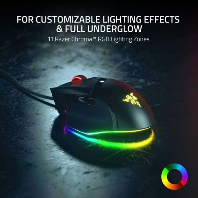 Refurbished Razer Basilisk V3 Ergonomic Optical Gaming Mouse - Black