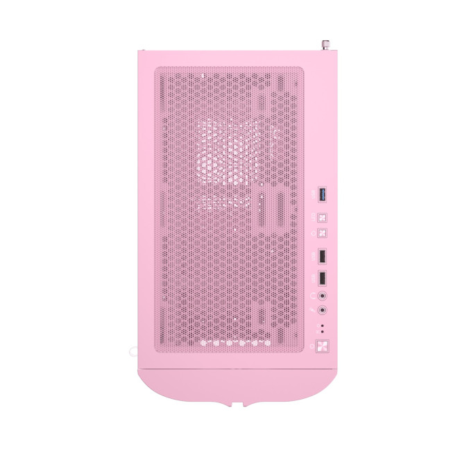 1st Player IS3-BK ARGB Tempered Glass Mid Tower Gaming Case - Pink