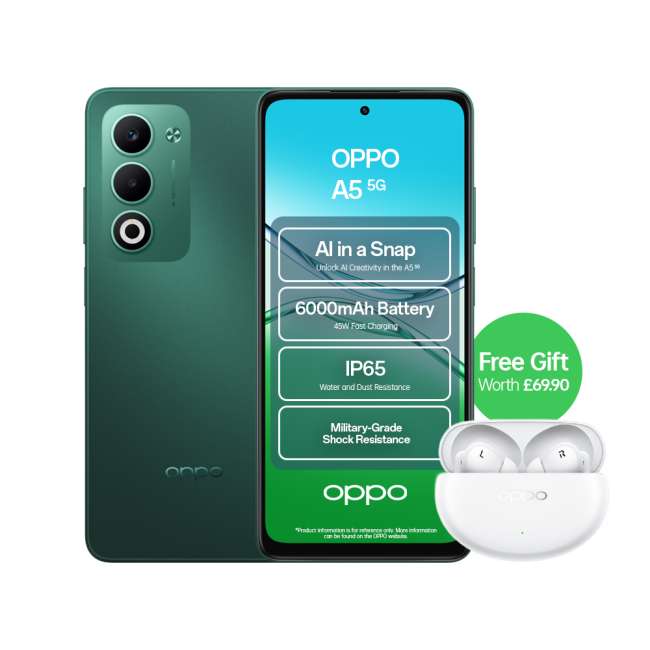 OPPO A5 5G 128GB 4GB RAM 6.67" Dual Sim ColorOS Smartphone