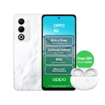 OPPO A5 Qualcomm Snapdragon 6s 4GB RAM 128GB Storage 6.67" Dual Sim ColorOS Smartphone - Mist White
