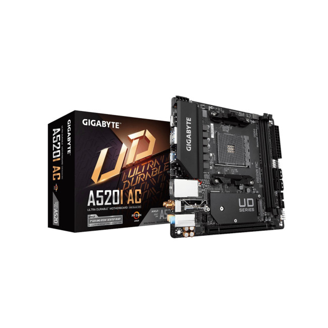 GIGABYTE A520I AC Mini ITX AMD Socket AM4 Motherboard