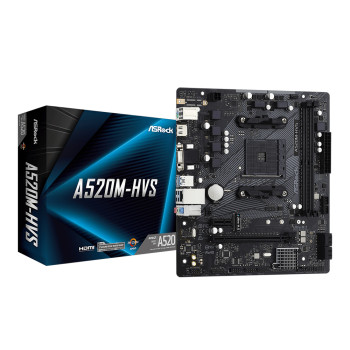 Asrock A 520M-HVS DDR4 micro ATX AM4 Motherboard