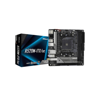 Refurbished Asrock A 520M-ITX/ac AMD A520 DDR4 Socket AM4 Mini-ITX Motherboard
