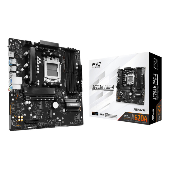 Asrock A620AM PRO-A AMD A620A DDR5 Micro-ATX Socket AM5 Motherboard