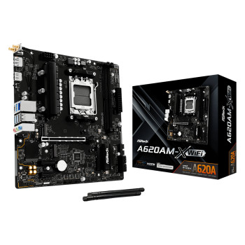 Asrock A620AM-X WIFI AMD A620A DDR5 Micro-ATX Socket AM5 Motherboard