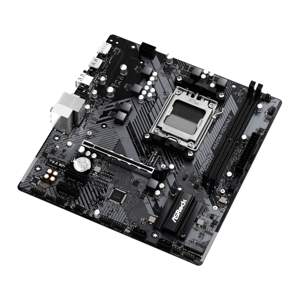 マザーボード ASRock A620M-HDV/M.2+ AMD Ryzen 5 7500F Asrock A620M-HDV/M.2 AMD A620 AM5 Micro ATX Motherboard
