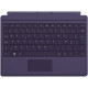 Microsoft A7Z-00022 Type Cover AZERTY Keyboard for Surface 3, Media Keys Violet 