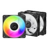 Arctic P12 Pro A-RGB High Static Pressure 120mm PWM Fan - Black Triple Pack