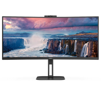 Refurbished AOC V5 AOC V5 CU34V5CW/BK 34" Wide Quad HD LED 1ms Height Adjustable Curved Monitor with Speakers