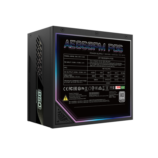 GIGABYTE AORUS ELITE P850W ATX 3.0 80+ Platinum PSU Power Supply