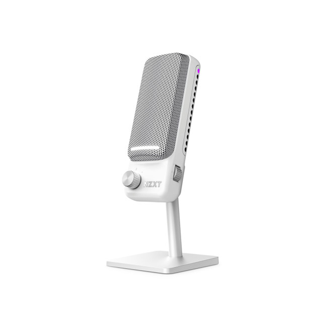 NZXT Capsule Elite Cardioid USB Gaming / Streaming Microphone - White