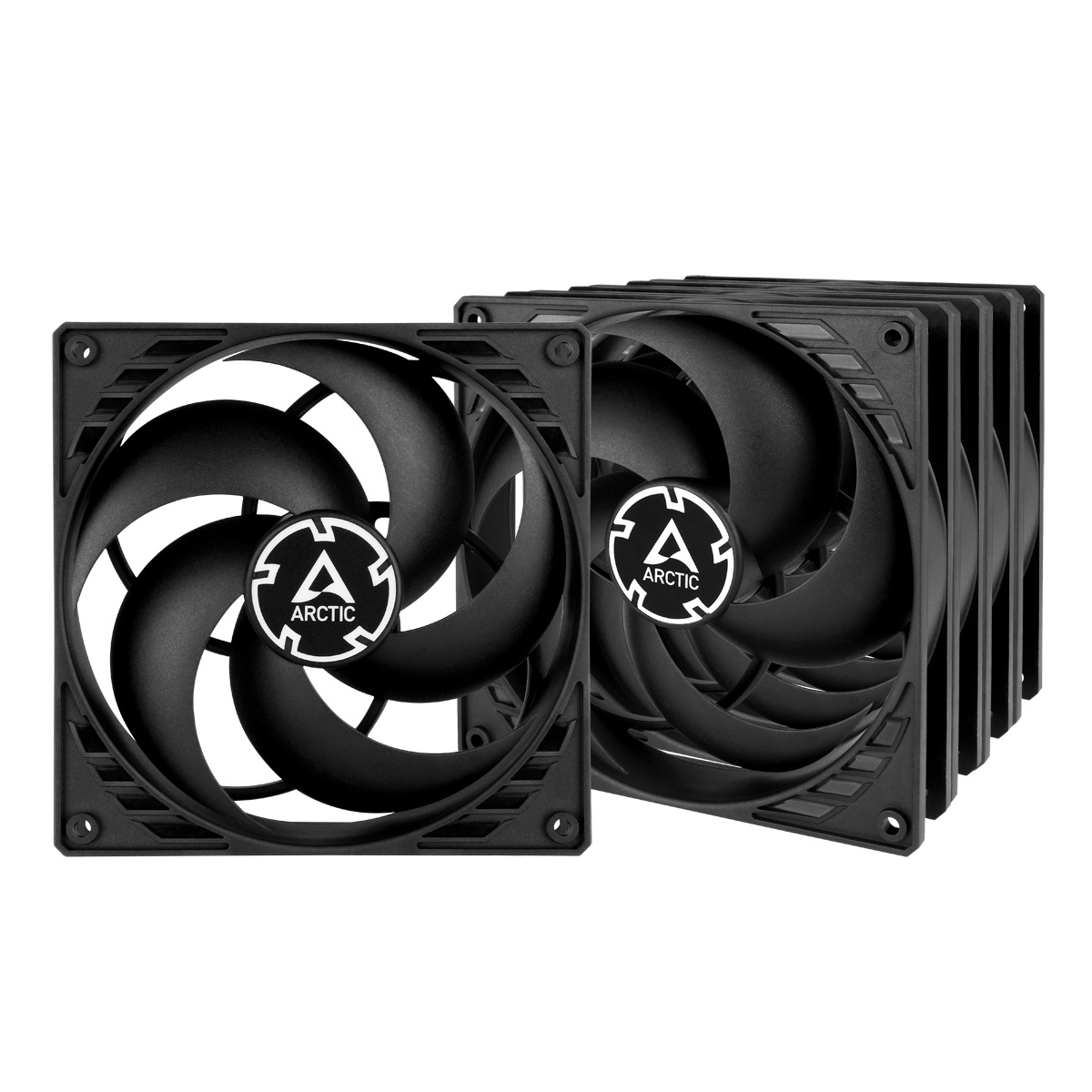 Arctic Black P14 140Mm Pressure Optimised Case Fans - 5 Pack